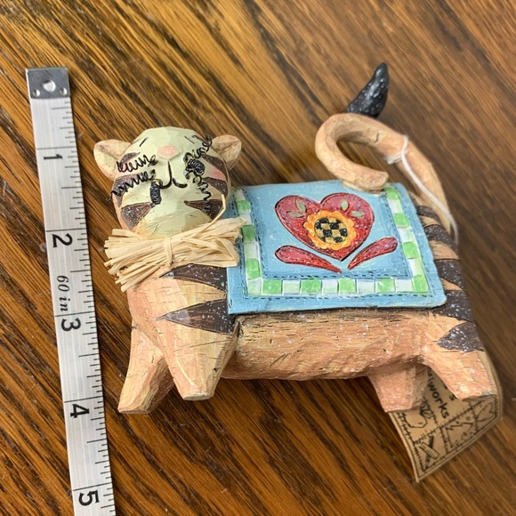 Vintage 90s Hanna’s Handiwork “The Cat, Crow, and Quilt” Figurine - Picture 9 of 11